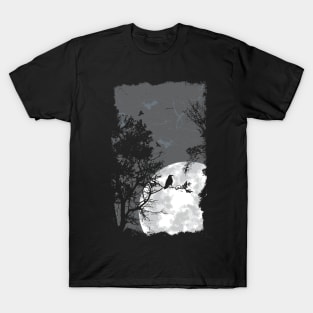 Moonlit crows T-Shirt